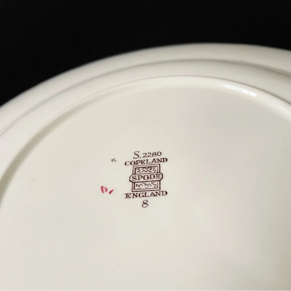 SET of 3 Fruit & Flower Plates - Copeland Spode